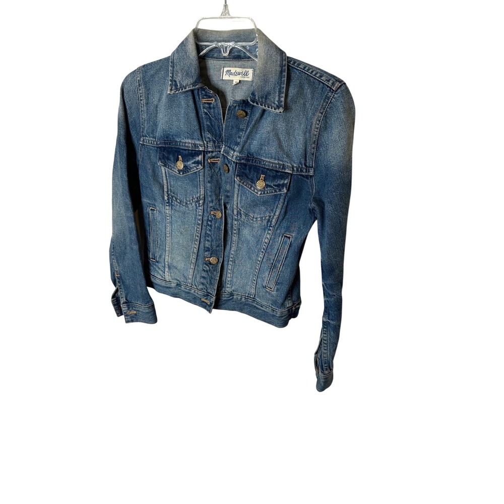 Madewell Womens Denim Jacket Blue Classic Trucker Style‎ XS